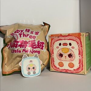 SECRET Baby Three Little Mahjong Plush Pendant Series Blind Box - Hidden Style